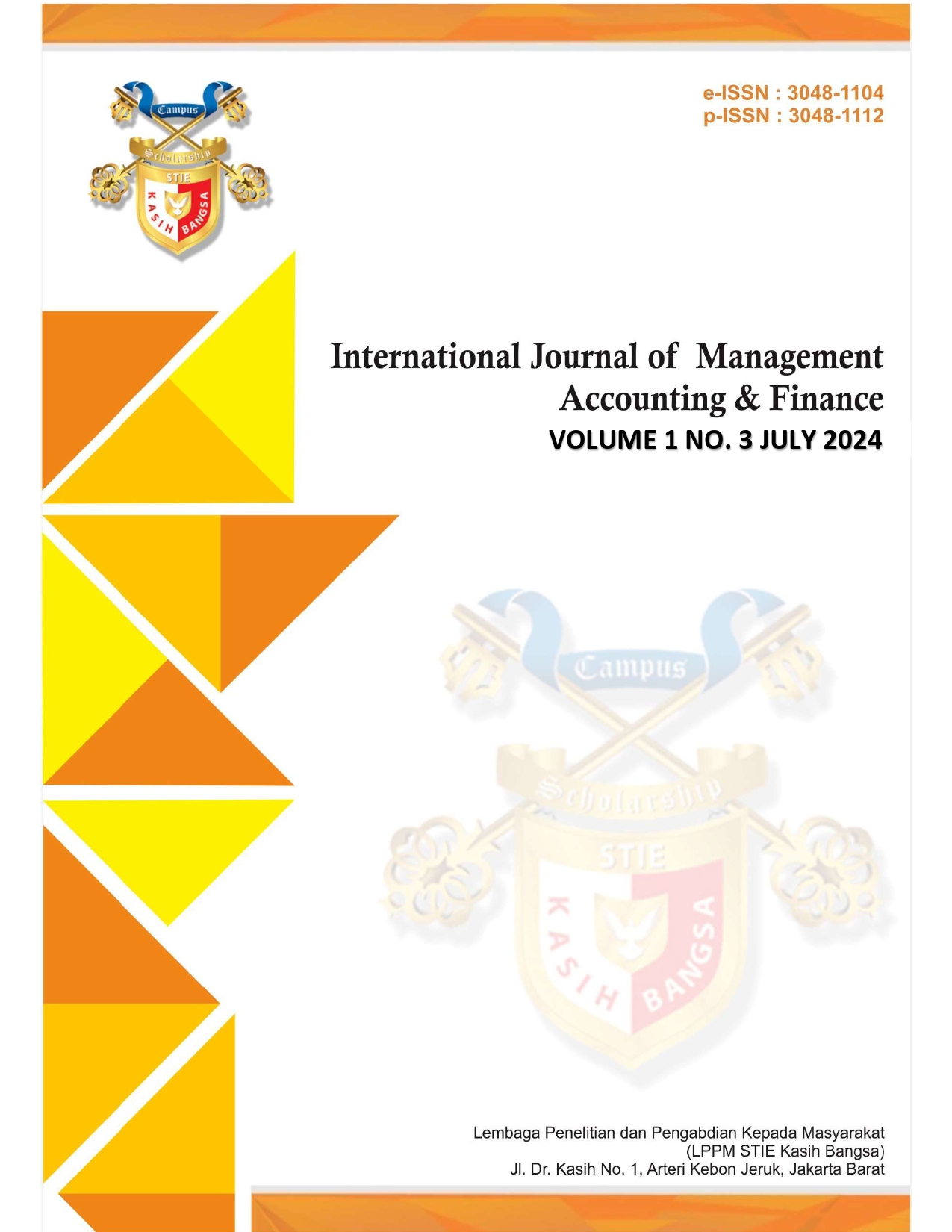 					View Vol. 3 No. 1 (2026): January:  International Journal of Management, Accounting & Finance (KBIJMAF)
				