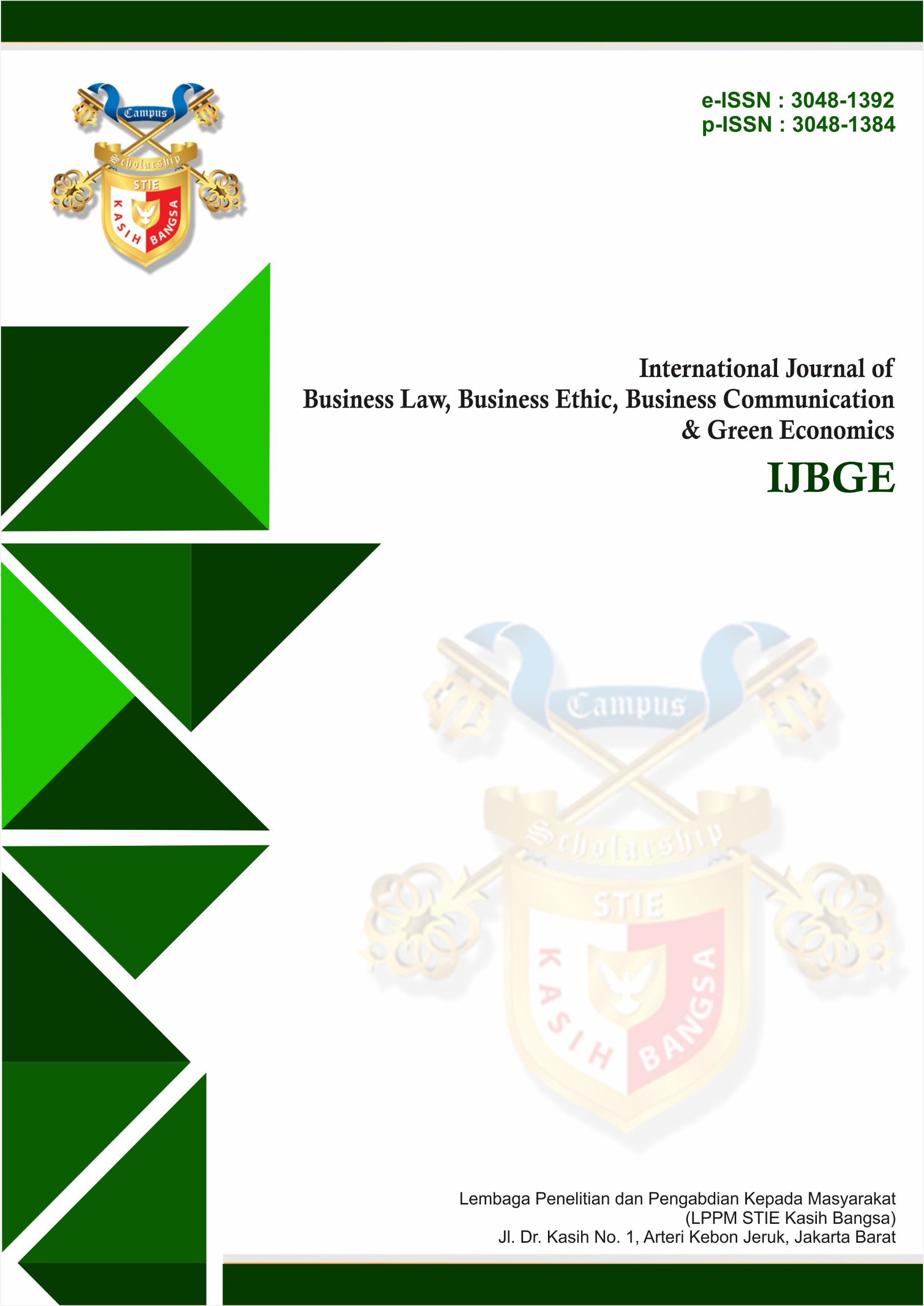 					View Vol. 3 No. 1 (2026): March: International Journal of Business Law, Business Ethic, Business Communication & Green Economics
				